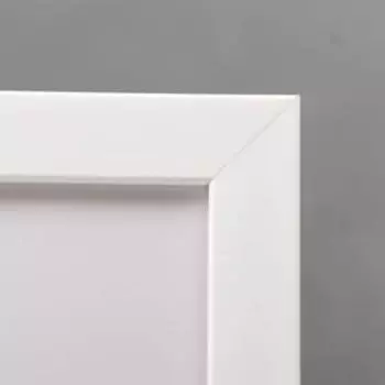 Фоторамка для фото 2020 см «МИРАМ», пластик, белый, (пластиковый экран)