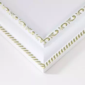 Фоторамка для фото 2025 см «МИРАМ», пластик, белый, (пластиковый экран)