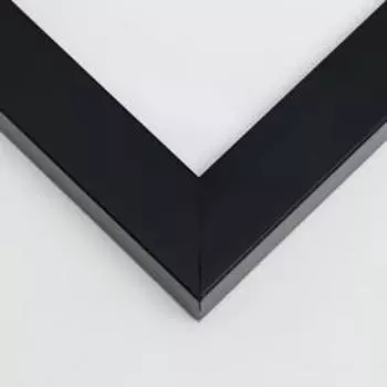 Фоторамка для фото 2525 см «МИРАМ», пластик, чёрный, (пластиковый экран)