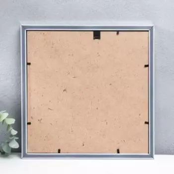 Фоторамка пластик "Gallery" 25х25 см серебро (пластиковый экран)