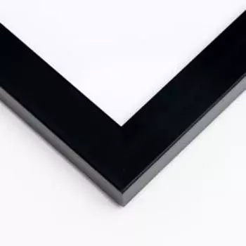 Фоторамка для фото 4040 см «МИРАМ», пластик, чёрный, (пластиковый экран)