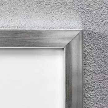 Фоторамка пластик "МИРАМ" 40х60 см, 641822-17, серебро (пластиковый экран)