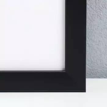 Фоторамка для фото 4060 см «МИРАМ», пластик, чёрный, (пластиковый экран)