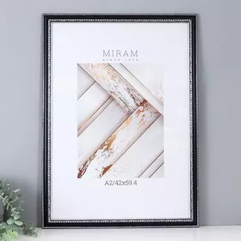 Фоторамка пластик "Gallery" 42х59,4 см чёрный (пластиковый экран)