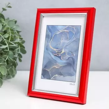 Фоторамка пластик "Гамма" 10х15 см, красный