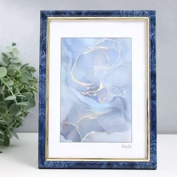 Фоторамка для фото 1521 см Keep memories «Гамма», пластик, бирюза, (стекло)