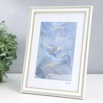 Фоторамка для фото 1521 см Keep memories «Камея», пластик, белый, (стекло)