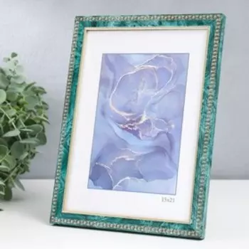 Фоторамка для фото 1521 см Keep memories «Камея», пластик, малахит, (стекло)
