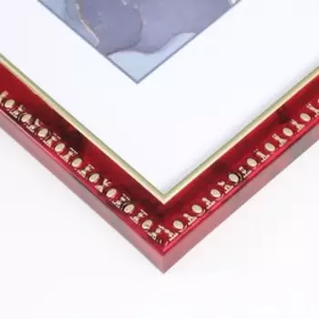 Фоторамка пластик "Камея" 21х30 см, красный мрамор
