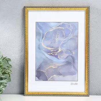 Фоторамка для фото 2130 см Keep memories «Камея», пластик, золото, (стекло)