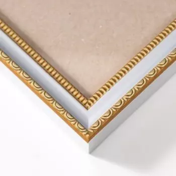 Фоторамка пластик "Кружево" 30х30 см, серебро