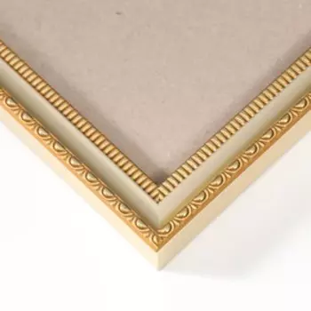 Фоторамка пластик "Кружево" 30х30 см, золото