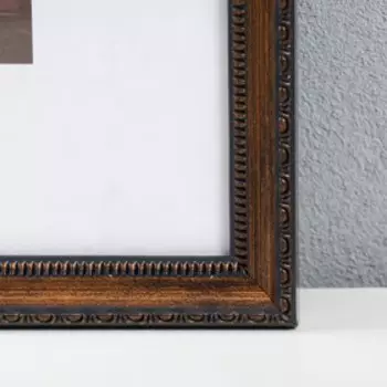 Фоторамка пластик "Кружево" 30х40 см, шоколад