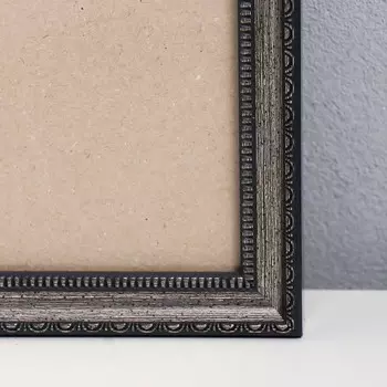 Фоторамка пластик "Кружево" 40х40 см, серебро