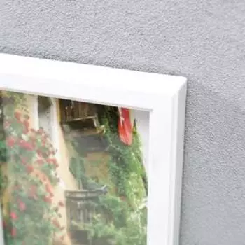 Фоторамка пластик на 10 фото 10х15, 13х18 см "Воспоминания" белая 40х73,5 см