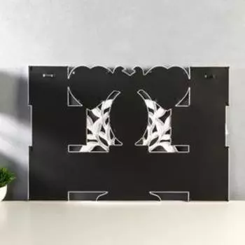 Фоторамка пластик на 12 фото 10х15 см 10х10 см 12х12 см "Семейное гнездо" 43,5х64,5 см