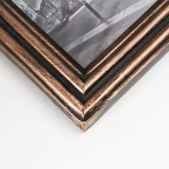 Фоторамка пластик на 8 фото 10х15 см "Семейная" под бронзу 34,5х66 см