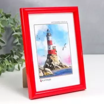 Фоторамка пластик "Палитра" 10x15 см, красный