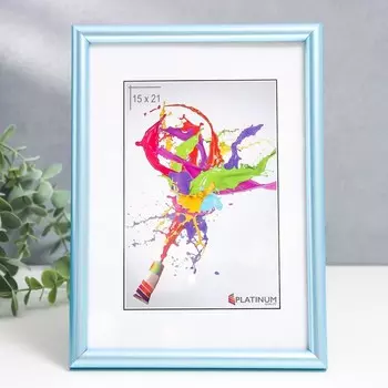 Фоторамка пластик "Радуга" 15х21 см, голубой