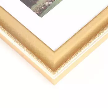Фоторамка пластик "Пастель" 21х30 см, золото