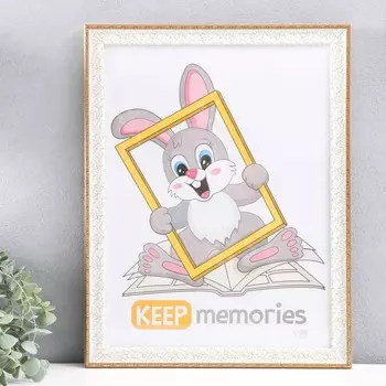 Фоторамка пластик "Пастель" 30х40 см, белый