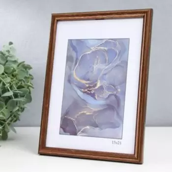 Фоторамка пластик "Радуга" 15х21 см, бронза