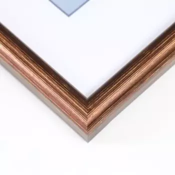 Фоторамка пластик "Радуга" 21х30 см, бронза