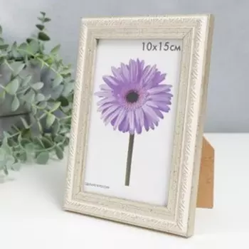Фоторамка пластик Rosa 10х15 см серебро