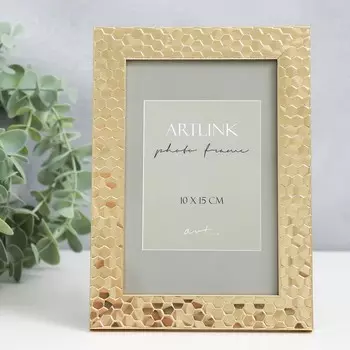 Фоторамка для фото 1015 см Stella, пластик, золото