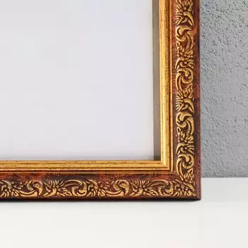 Фоторамка пластик "Винтаж" 50х70 см, карельская береза