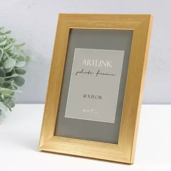 Фоторамка пластик "Zlata" 10x15 см, золотая