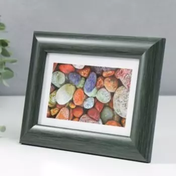 Фоторамка пластиковая 10х15 см 742 серо-зеленый (пластиковый экран)