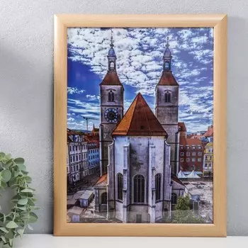 Фоторамка пластиковая 30х40 см 742 клен (пластиковый экран)