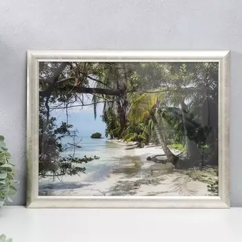 Фоторамка пластиковая 30х40 см 742 перламутр (пластиковый экран)