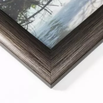 Фоторамка пластиковая 30х40 см 742 титан (пластиковый экран)