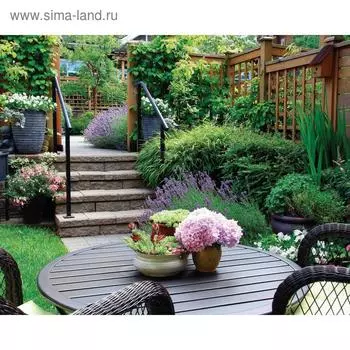 Фотосетка, 250 200 см, с фотопечатью, люверсы шаг 1 м, «Во дворе», Greengo