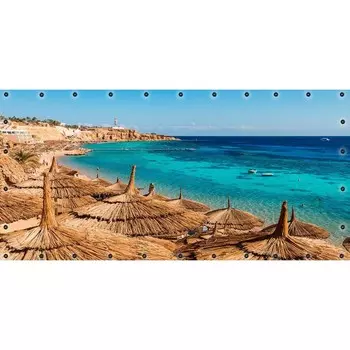 Фотосетка, 314 155 см, с фотопечатью, люверсы шаг 0.3 м, «Шарм-эль-Шейх»