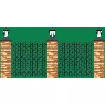 Фотосетка, 320 155 см, с фотопечатью, «Кованая решётка»