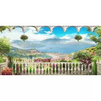 Фотосетка, 320 155 см, с фотопечатью, «Итальянская терраса»