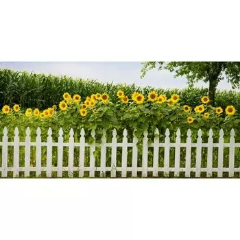 Фотосетка, 320 155 см, с фотопечатью, «Подсолнухи»