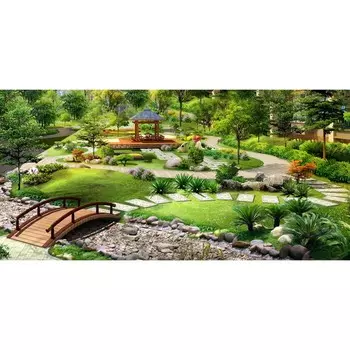 Фотосетка, 320 155 см, с фотопечатью, «Фазенда»