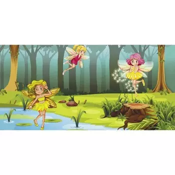 Фотосетка, 320 155 см, с фотопечатью, «Лесные феи»