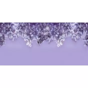 Фотосетка, 320 155 см, с фотопечатью, «Еловые ветки в сиреневых тонах»