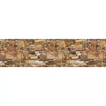 Фотосетка, 600 155 см, с фотопечатью, «Стена из природного кирпича»