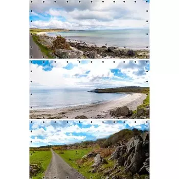 Фотосетка, из трёх полотен по 314 155 см, с фотопечатью, люверсы шаг 0.3 м, «На берегу озера»