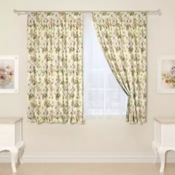 Фотошторы «Цветущий шиповник», размер 145x160 см, 2 шт