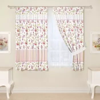 Фотошторы для кухни, размер 145x160 см, 2 шт