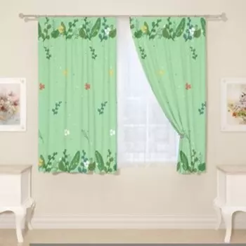 Фотошторы для кухни, размер 145x160 см, 2 шт