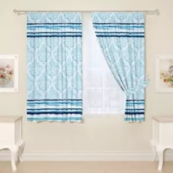 Фотошторы для кухни, размер 145x160 см, 2 шт