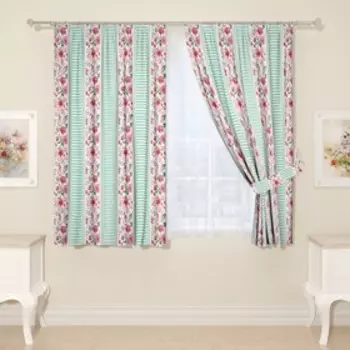 Фотошторы для кухни, размер 145x160 см, 2 шт